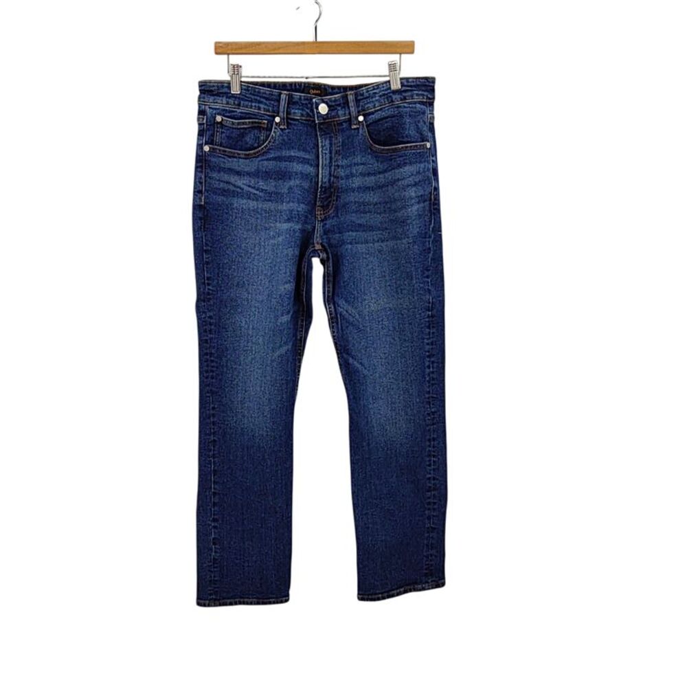 Quince Men Warren Stretch Relaxed Straight Jeans Blue 33